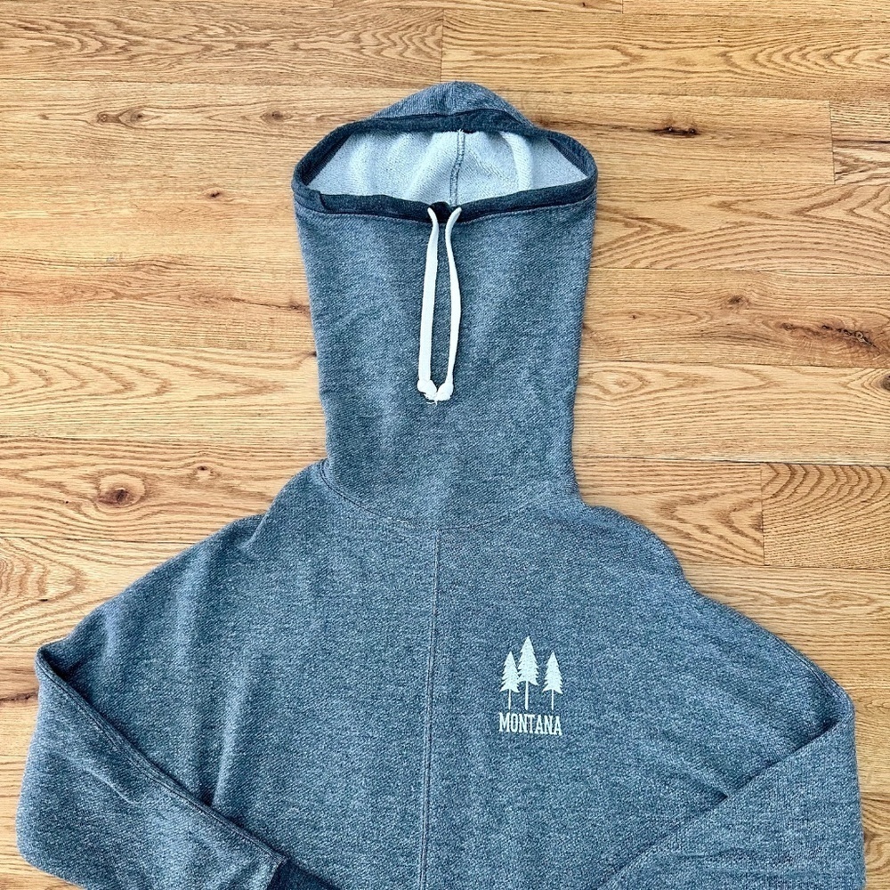 Unique Montana Unisex French Terry Snorkel Pullover Sweatshirt Hoodie (Size S) - Picture 4 of 14
